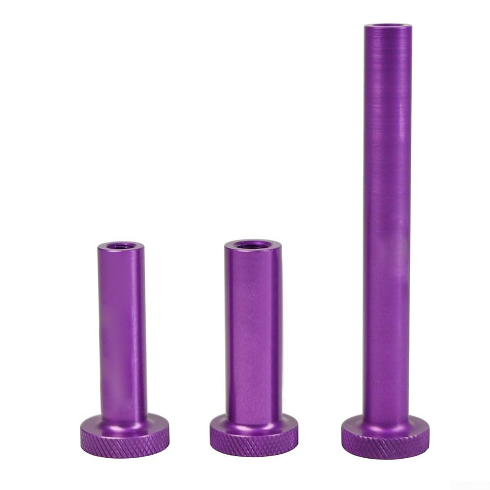 Sisinkal Aluminium Alloy Bike Fork Damper Removal Tool Lower Leg Tool for FOX 32 34 36 38 40 Spring Shock Absorber Side Purple M8 M10 Bicycle Fork Maintenance Tools(B 57mm*M10)