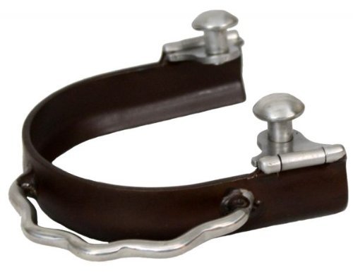Showman Antique Brown Steel Sidewinder Bumper Spurs