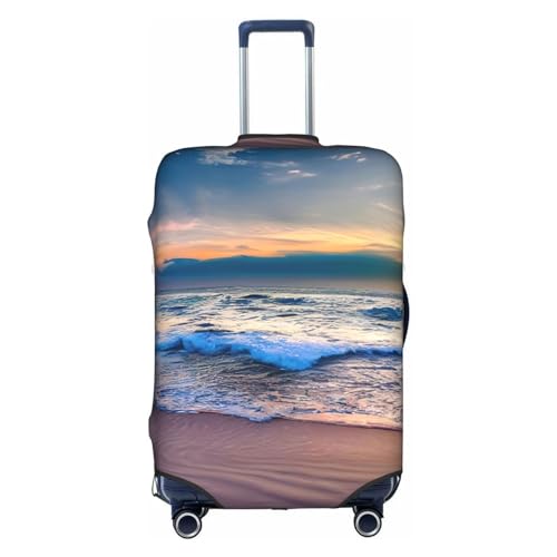 Housse de bagage Serene blanche coucher de soleil pour vacances de taille M