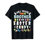 Niedliches Hasengesicht, wird Bruder für Ostereier Süßigkeitenhandel T-Shirt