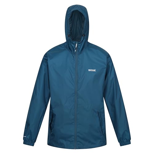Regatta Chaqueta impermeable Pack-It III para hombre, ligera y cortavientos, perfecta para actividades al aire libre, caminatas, senderismo y acampada