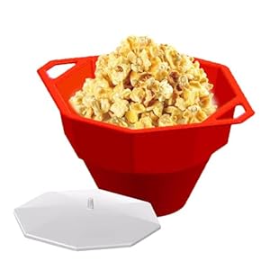 Mimoqk Octagonal Silicone Microwave Popcorn Maker