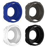 UKCOCO Case for Garmin Forerunner 235, 4 Pack Soft Silicone Protective Cover Shock Proof Case Accessories for Garmin Forerunner 235 735XT Smart Watch (Blue/White/Grey/Black)
