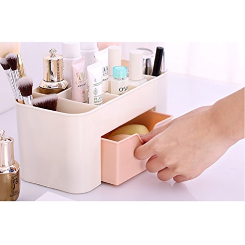 OUNONA Comestics Organizador de maquiagem Desktop Cosmetics Porta-maquiagem caixa de armazenamento c