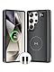 NEWDERY für Samsung Galaxy S25 Ultra Akkuhülle 6,9, 10000mAh tragbare Powerbank mit LED-Anzeige, kabelloses Qi-Ladegerät und 20 W USB-C-Schnellladung, Sync-Data unterstützt, Schwarz