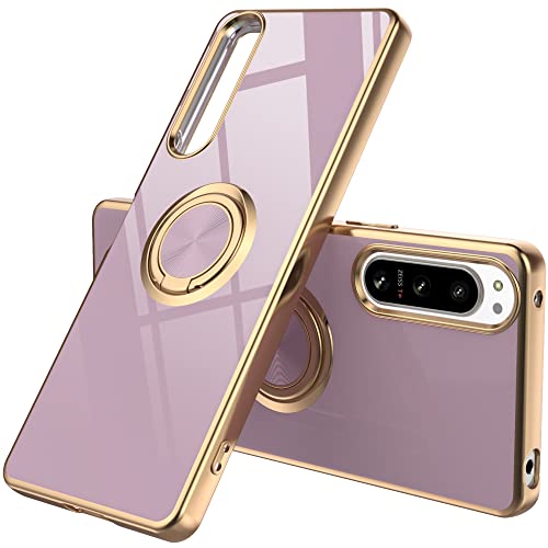 �s�[�V�[�G�[�e�b�N �X�}�z�P�[�X 360°��]�����O�X�^���h TPU�ی�o���p�[ �Ռ��z���J�o�[ �w��h�~ ���ϋv Xperia 5 IV �G�N�X�y���A5 Mark 4 SO-54C SOG09 �p �p�[�v�� x �S�[���h