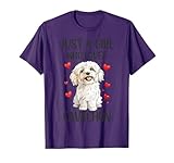 Just a Girl Who Loves Cavachon Funny Cavachon Dog Owner T-Shirt