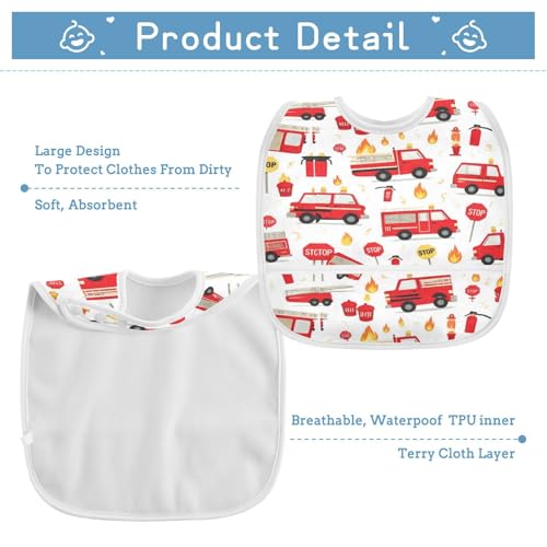 Caikeny Baby Feeding Bibs Checked Infant Drooling Bibs Food Bibs with Pocket for Toddler Girls Boys Set of 24