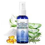 Solución Para El Cuidado De Perforaciones: Limpiador Calmante De 60 Ml, Líquido Antiséptico Para La Nariz, Tratamiento Para Heridas, Ayuda Respetuosa Con La Piel, Fórmula De Apoyo Curativo | Lim