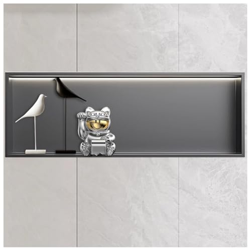 Mensola per doccia a LED di alta qualità, 4000 K, moderna, in acciaio inox, soluzione elegante e funzionale per un'efficienza ottimale, migliora la tua esperienza nella doccia