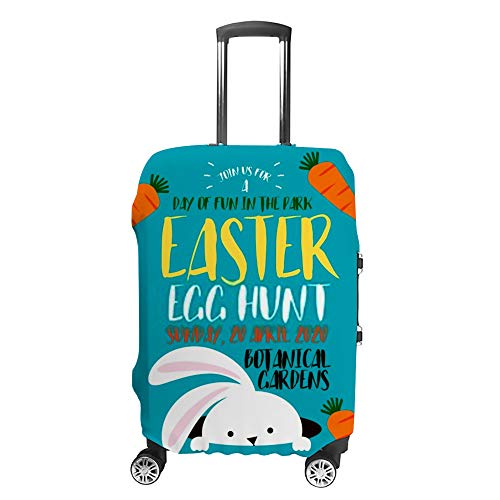 Housse de voyage cadeau de Pâques motif lapin bleu pour bagage