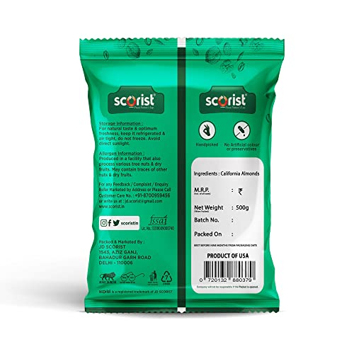 Image of Scorist Premium Almonds 500g