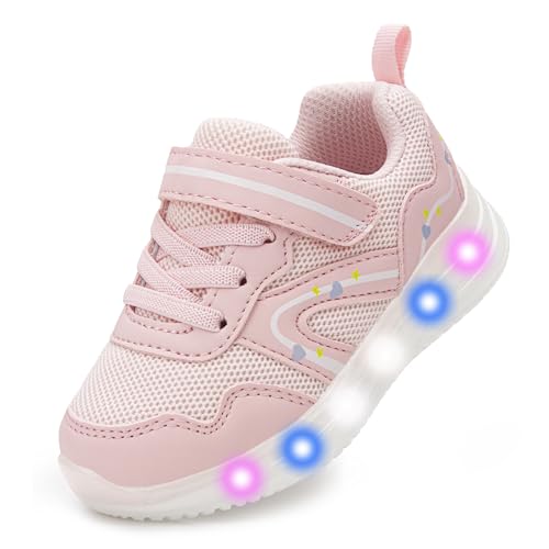 AMZZPIK Light Up Sneakers Pink