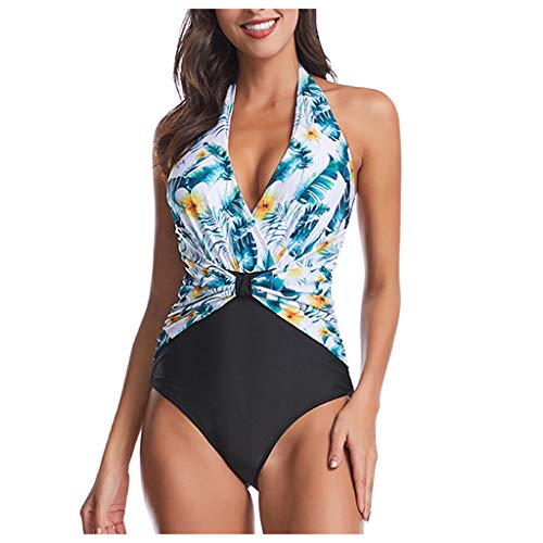 Maillot de bain une pièce vert L avec soutien-gorge rembourré push-up