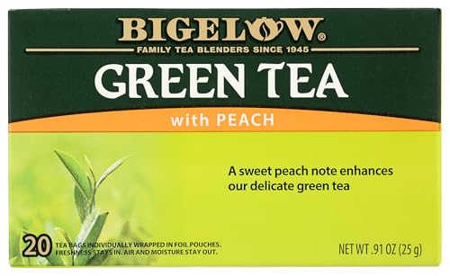 Image of Bigelow Green Tea w / Peach Tea Bags, 20 ct