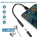 Samsung USB Type C to 3.5mm Headphone Jack Adapter for Samsung Galaxy S25 Ultra A17 S25+ S24 S23 FE A16 A55 A54, iPhone 16 Pro Max 15 Plus, Headphone Adapter USB C to Aux Audio Dongle Cable Cord