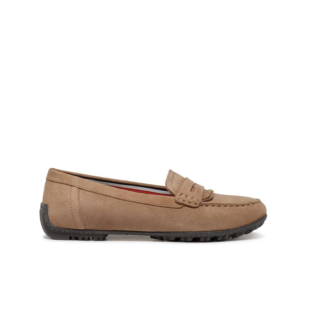 Geox Women's D Kosmopolis + Grip Moccasin, Mud, 2.5 UK