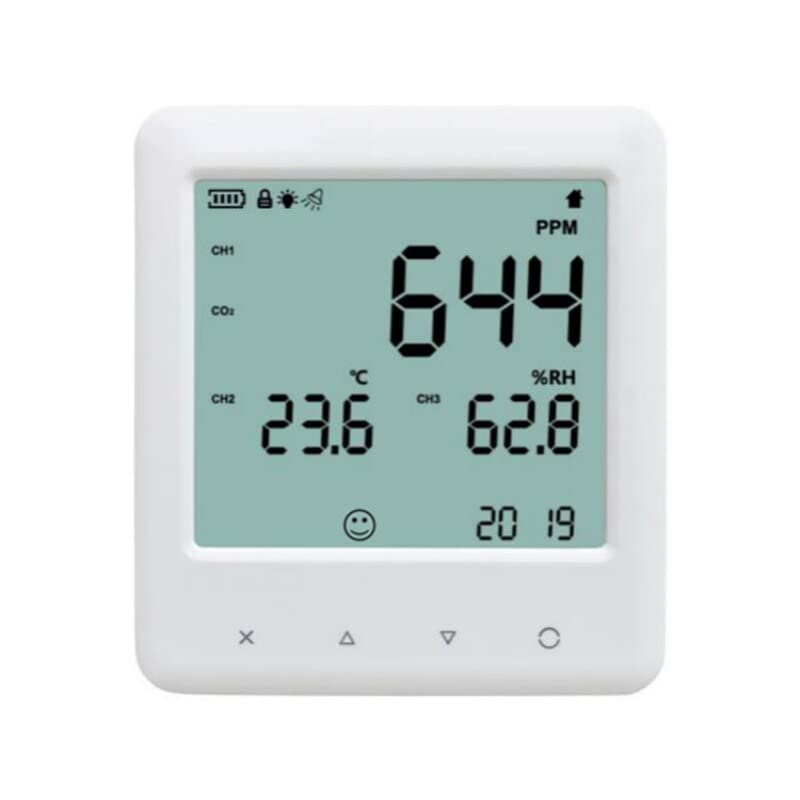 Digital CO2 Meter Hygrometer Thermometer Data Logging Function Gauge Temperature Humidity Monitor