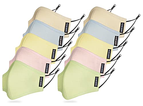 Image of FLYING BERRY Comfortable Anti Pollution Multi Layers Washable Linen Face Mask