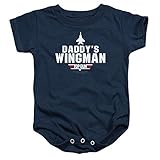 Popfunk Top Gun Daddys Wingman Baby Onesie Bodysuit, 6 Months