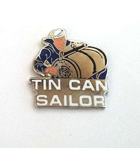 US Military Rank Pins and Patches TIN CAN Sailor US Navy Military Hat Pin P15947-2 EE