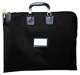 Locking Briefcase Style Courier Bag (Black)