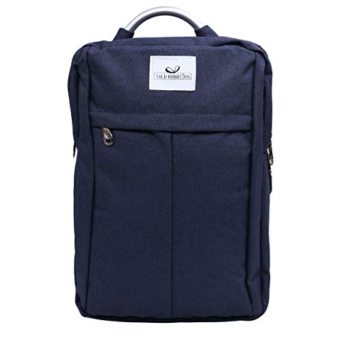 Image of TIED RIBBONS 20 LTR Slim Laptop Bag Backpack with 3 Compartment and USB Charging Point(Blue)-Fits up to 15.6-inch Laptop