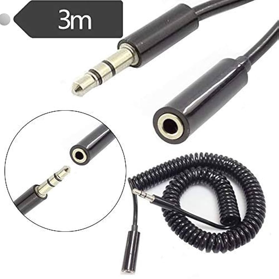 Avis ケーブル　3.5㎜ Amazon | Rosebe 3.5mm コイルケーブル、3.5mm3極オスにメス