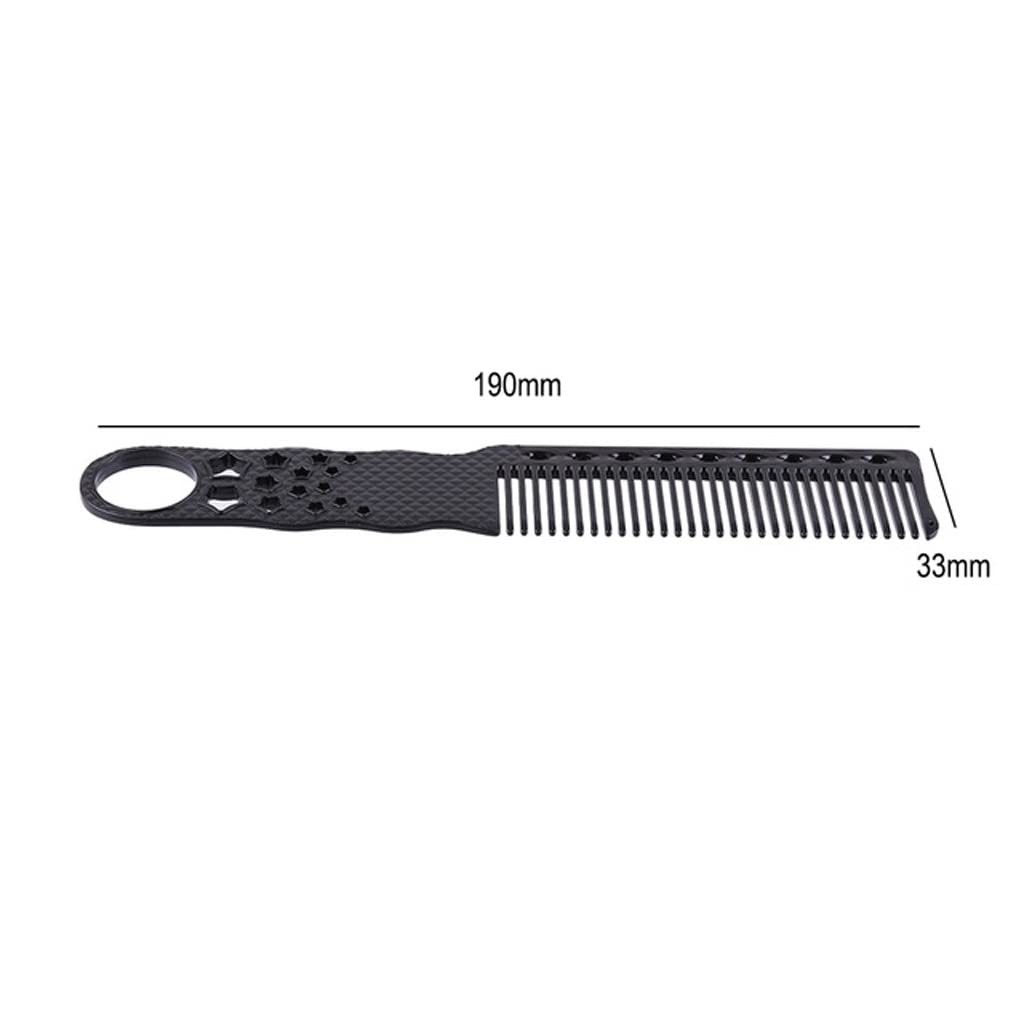 Kamm Haarpflege Haarkamm Schwarz Friseursalon Friseurkamm Breiter Zahn Haarschnitt Haarschneider Kamm Styling-Tool 1pc Haarbürste