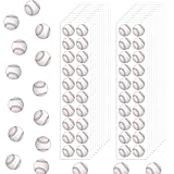 Mini Baseball Stickers – 400 Count (20 Sheets), 0.59' Small Round Sports Stickers for Kids Rewards, Classroom, Party Favors, Scrapbooking, Planners, Envelope Seals, Coaches & Parents