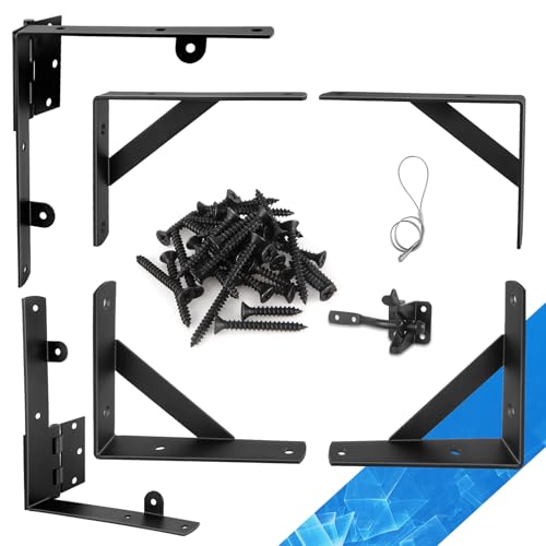Anti Sag Gate Kit - Gate Hardware Kit - Fence Gate Kit Heavy Duty Gate Frame Kit, Adjustable Gate...