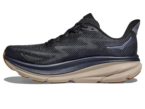 Image of Hoka Men's Clifton 9 Black /Varsity Navy 7.5 Medium
