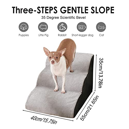 Escalier en éponge 3 marches petits chiens sécurité des pieds - 5
