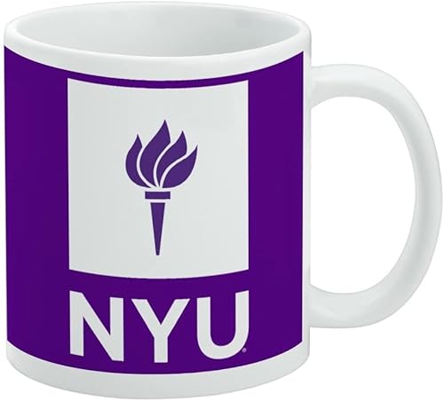 Vista 375 de Taza de cerámica con el logotipo principal de la Universidad de St. John, taza de regalo novedosa para café, té y bebidas calientes, 11oz, blanca