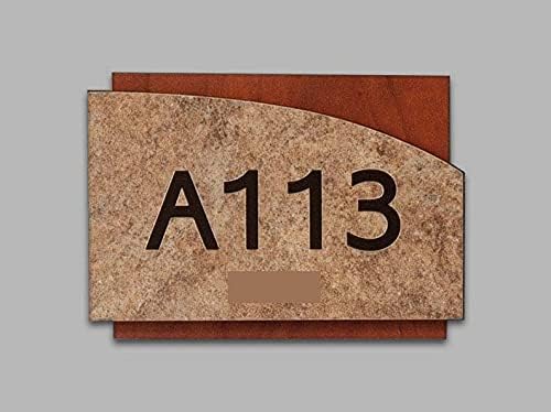 Signing Board Number SIGNOOGLE® Customized Personalized Acrylic Room Number Name 3d Sign ...