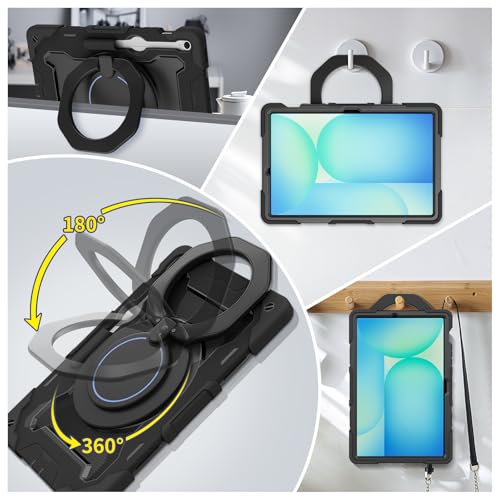 Housse Galaxy Tab S10 FE Plus évitez les chutes avec porte-stylet