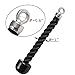Tricep Rope Pull Down Heavy Duty Triceps Kit Easy to Grip & Non Slip Cable Attachment Ideal for Home Gym Face Pulls Tricep Push Down Rope System - 2 Hook Included