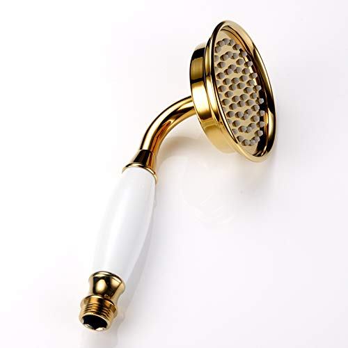 Cabezal de ducha manual tradicional Shile oro redondo miniatura 4