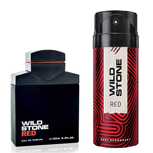 Wild Stone Red Deodorant 150 ml and Perfume EDP 100 ml for Men (Pack of 2)