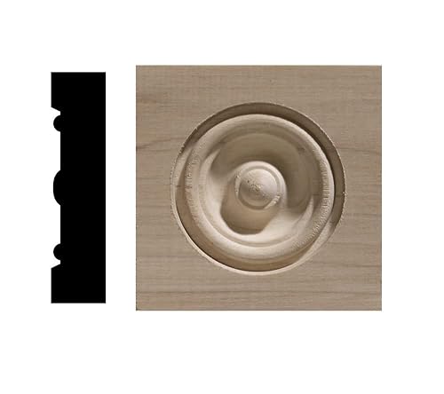 Miniatura 2 de ORNAMENTAL 3-12 in x 3-12 in Aspen blanco, roble rojo, bloque de esquina de pino