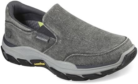 Skechers Men's Respected-Fallston Canvas Slip On, Charcoal, 7 X-Wide :  Amazon.sg: Fashion