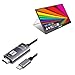 BoxWave Cable Compatible with YUBWVO Portable Monitor (15.6 in) - SmartDisplay Cable - USB Type-C to HDMI (6 ft), USB C/HDMI Cable - Jet Black