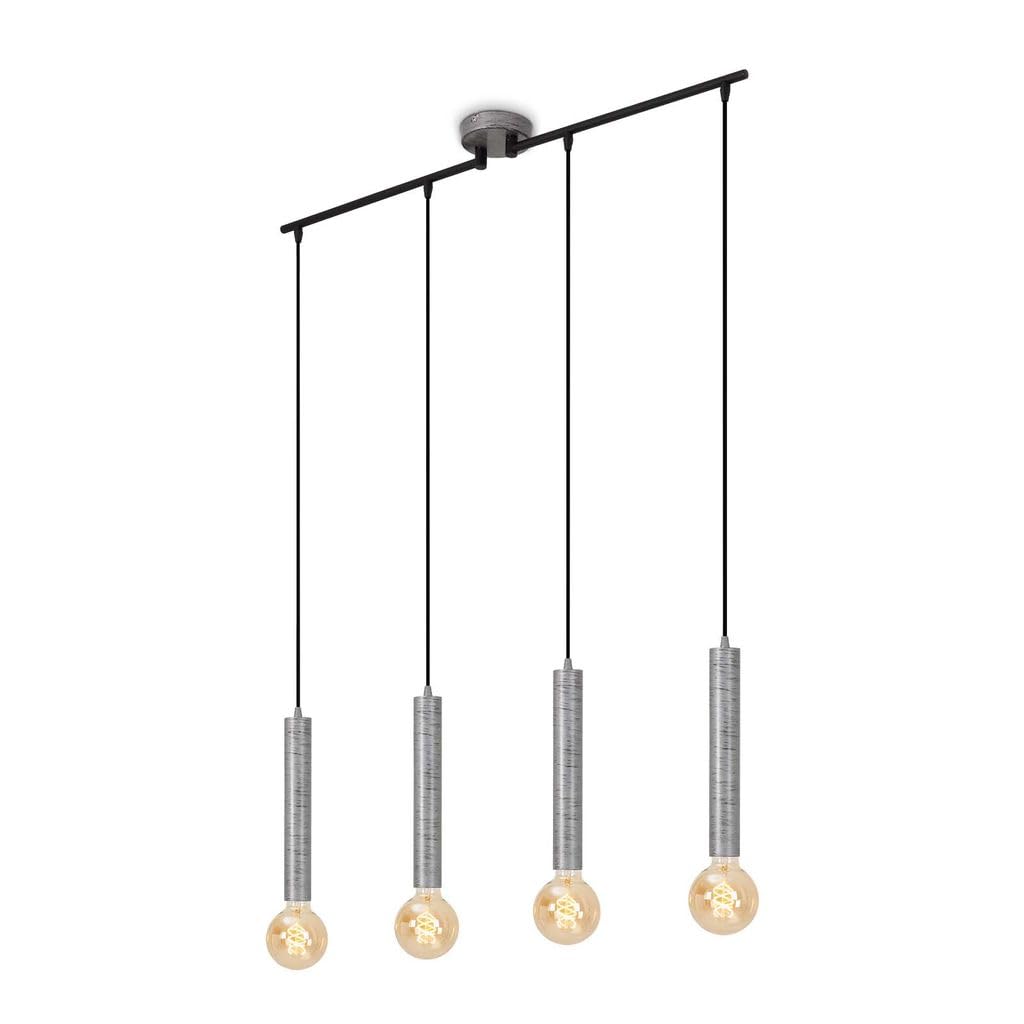 Lámpara colgante para comedor solucionando la iluminación de mesas largas con estilo retro E27