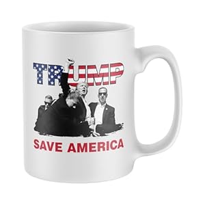 Trump Save America Mug, Trump Gifts, Donald Trump 2024 Coffee Mug, Assasssination Attempt MAGA