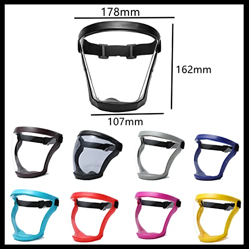 Anti-Fog Protective Full Face_Shield, Reusable Super Face Protective Cover, HD Durable Adjustable Face Visor