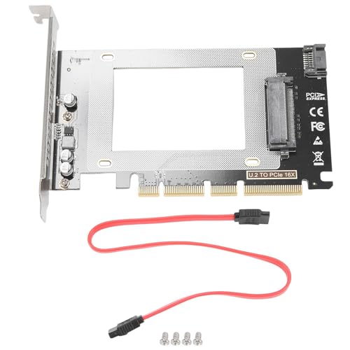 Ducevnaoe �g���A�_�v�^�J�[�h U2X16 PCIE3.0 X4X16-U.2 �A�_�v�^�J�[�h SFF8639 ���@�\�g���J�[�h U.2 SSD ���T�|�[�g�A�ȒP�ɃC���X�g�[���ł��A�g���₷�� B