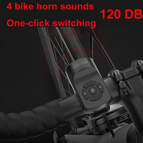Lesovi Electric Bike Horn, Electronic Bicycle Bell, 140Db Bike Horn For Adults, 4 Sound Modes Waterproof Horn For Bike, Loudest Bike Horn With Rechargeable Battery For Mountain Bike/Road Bike #TOP3
