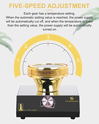 YUCHENGTECH Coffee Syphon Heater Siphon Kaffee Heizung Heizung Elektrische Siphon Kaffeemaschine Heizung mit Ersatzbirne… – Bild 5