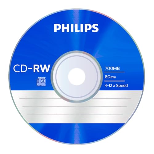 Philips 5 x CD RW 700 Mo 80 min 4x 12x boîtier CD étroit - vue 4