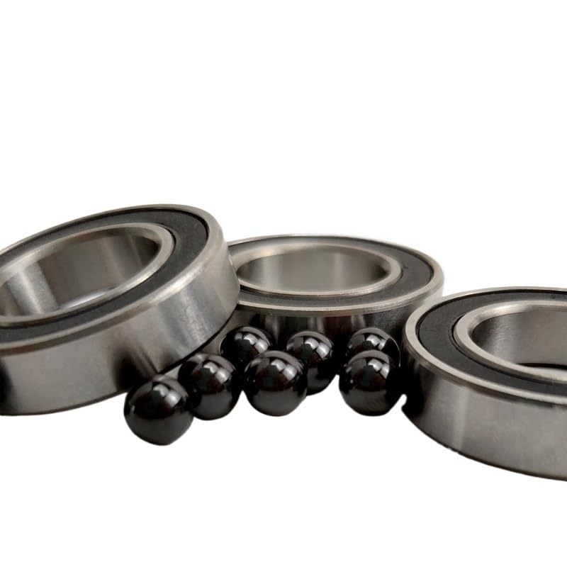 Bearing Steel Silicon Nitride Ceramic Ball Bearings 6900 6901 6902 6903 6800 6801 6802 15267 2RS Self-lubricating Insulation(6802 15x24x5mm)